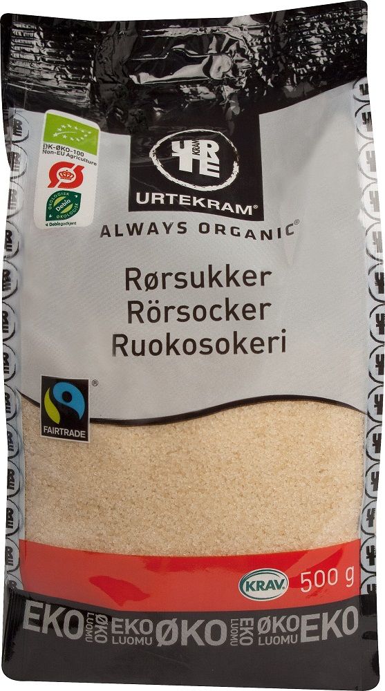 Ruokosokeri luomu Urtekram 500g - Makeutus | Luomun tarina