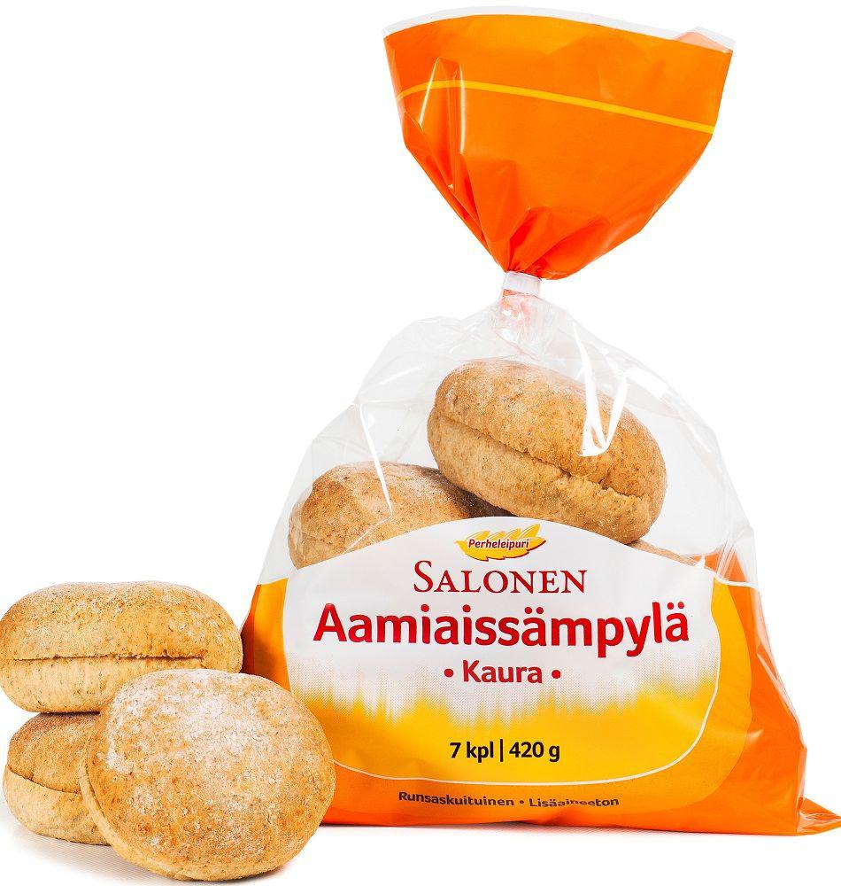 Aamiaissämpylä kaura Salonen 7 x 60g - Sämpylät | Kauppahalli24 BUSINESS